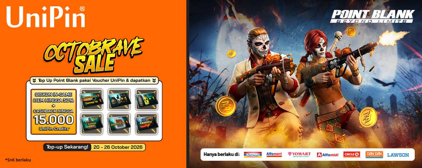 Saatnya Serbu Promo Point Blank! Ada Diskon Item hingga 50% + Cashback UniPin Credits Selama Octoberave Sale